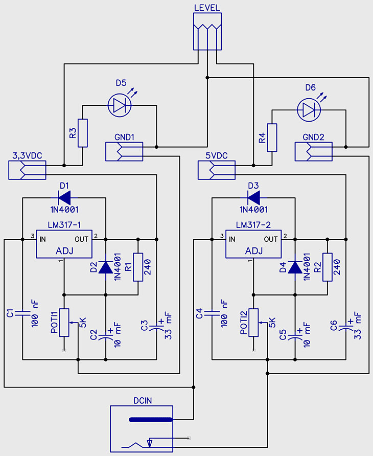 Электросхема шилда для ESP32 DevKitC v.4